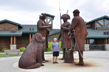 Lewis and Clark expo and big dog